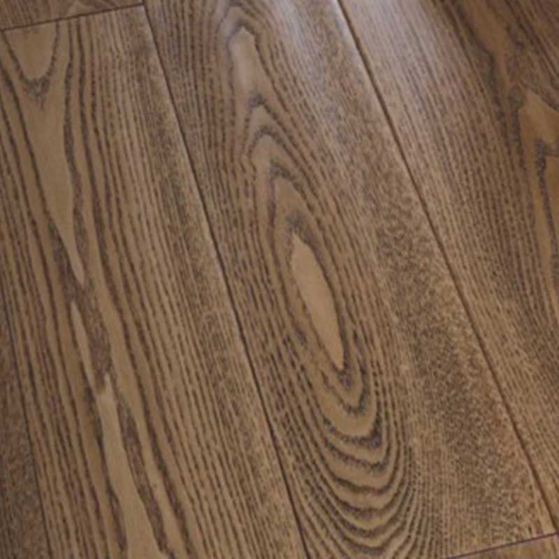 Parquet Bois Massif Laqué UV Brun Foncé Frêne Blanc