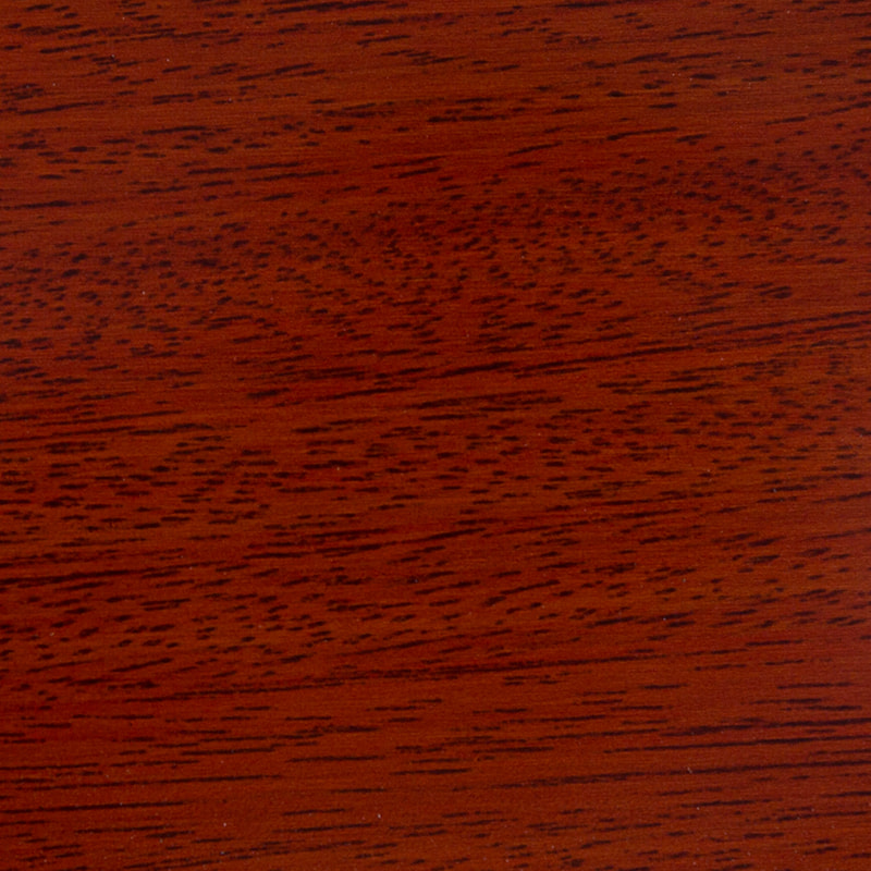 Parquet en bois massif haute brillance Kasai rouge foncé brun