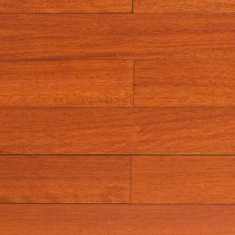 Parquet en teck marron clair mat