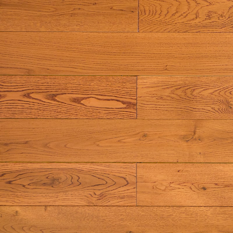 Parquet en bois massif chêne rouge brun