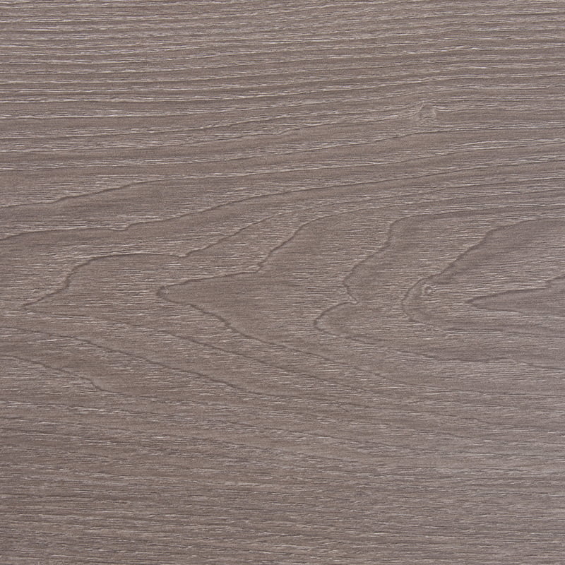 Plancher en bois d'ingénierie à verrouillage par arc à surface brossée gris clair en chêne à 3 couches