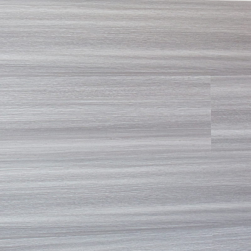Sol stratifié de qualité supérieure, grain de bois gris clair, surface lisse, 12 mm
