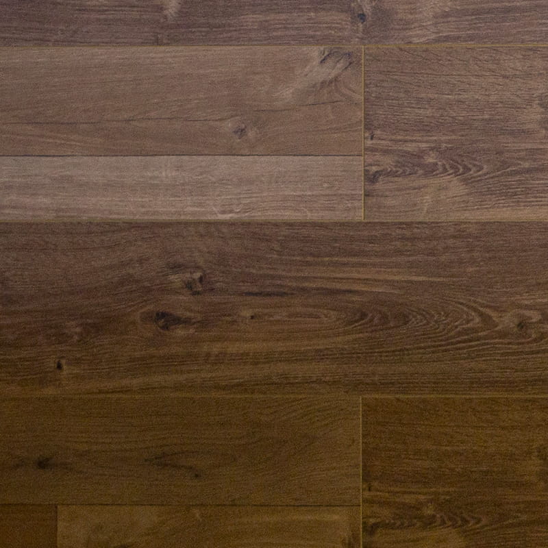 Plancher à clic à surface lisse de couleur noyer stratifié de qualité supérieure de 12 mm