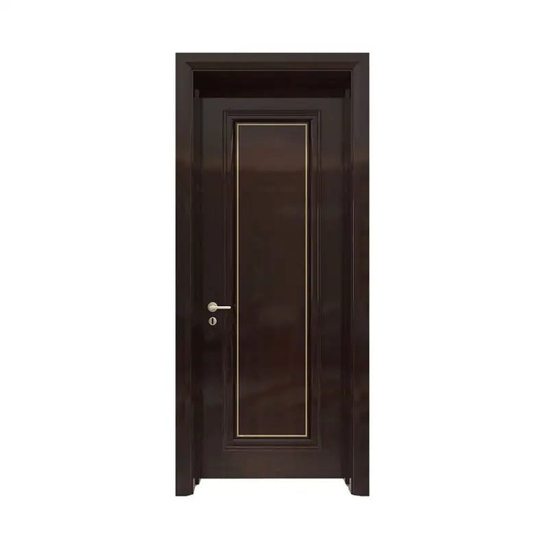 Porte en placage de noyer foncé expresso