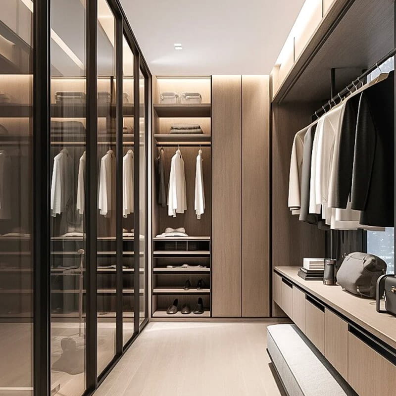 Dressing panoramique sur mesure Bvlgari Dark Obsidian
