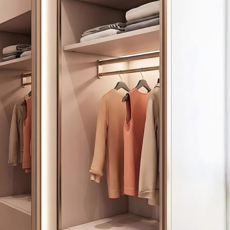 Dressing minimaliste éclairé au toucher mat Versailles