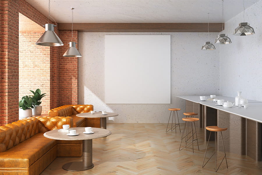 Projets de revêtements de sol de café